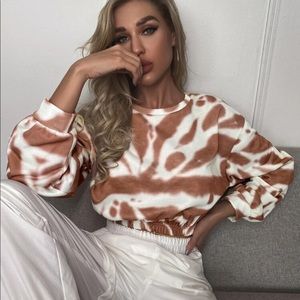 Brand new shein tie dye sweatshirt